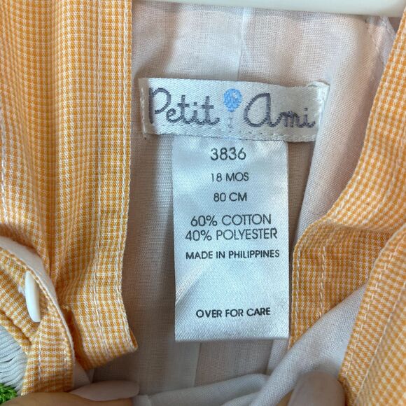 Petit Ami Smocked Romper Pirate Baby Boy Sz 18M Orange Beach Coastal Maritime - Picture 4 of 4